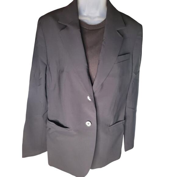 Talbots Black Two Button Blazer/Jacket Size 12 - Picture 3 of 5